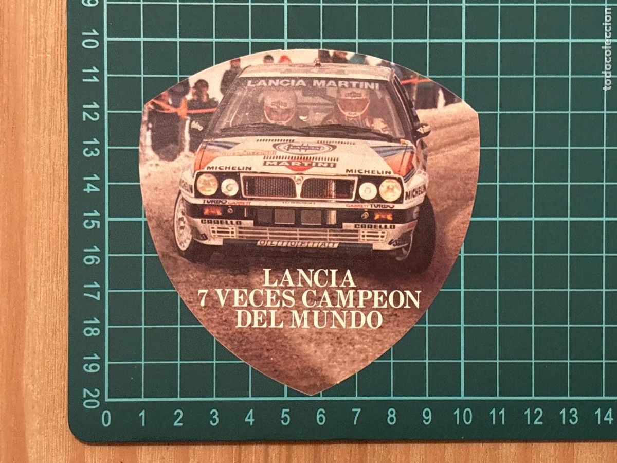 Pegatinas de colecci&oacute;n: B2. (16) PEGATINA LANCIA 7 VECES CAMPE&Oacute;N DEL MUNDO