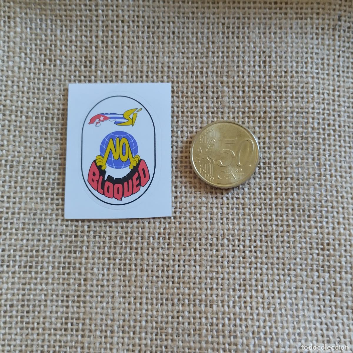 Pegatinas de colecci&oacute;n: PEGATINA POLITICA BLOQUEO CUBA