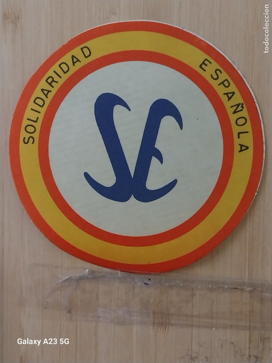 Pegatinas de colecci&oacute;n: SE SOLIDARIDAD ESPA&Ntilde;OLA PEGATINA 9.5 CSM POLITO SINDICAL TRANSICION