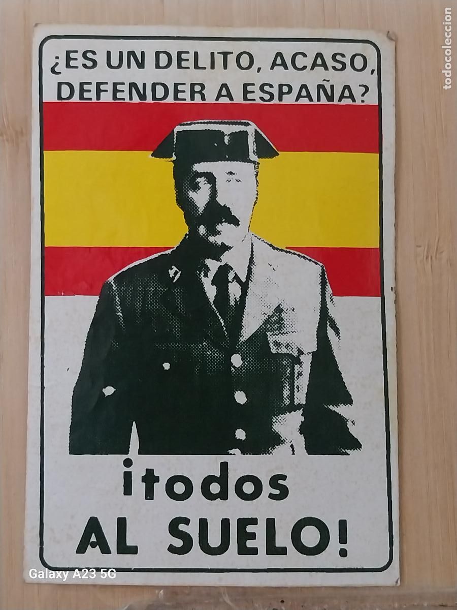 Sammlung von Aufklebern: TEJERO TODOS AL SUELO PEGATINA 11.5X7.5 CSM POLITO SINDICAL TRANSICION
