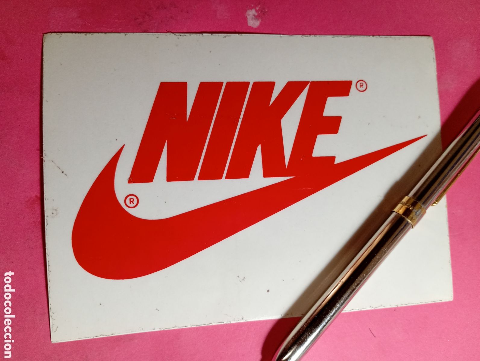 Pegatinas de colecci&oacute;n: ''NKE'' SIN USAR EXCLUSIVAMENTE LOGO Y TEXTO MA4CAS REGISTRADAS