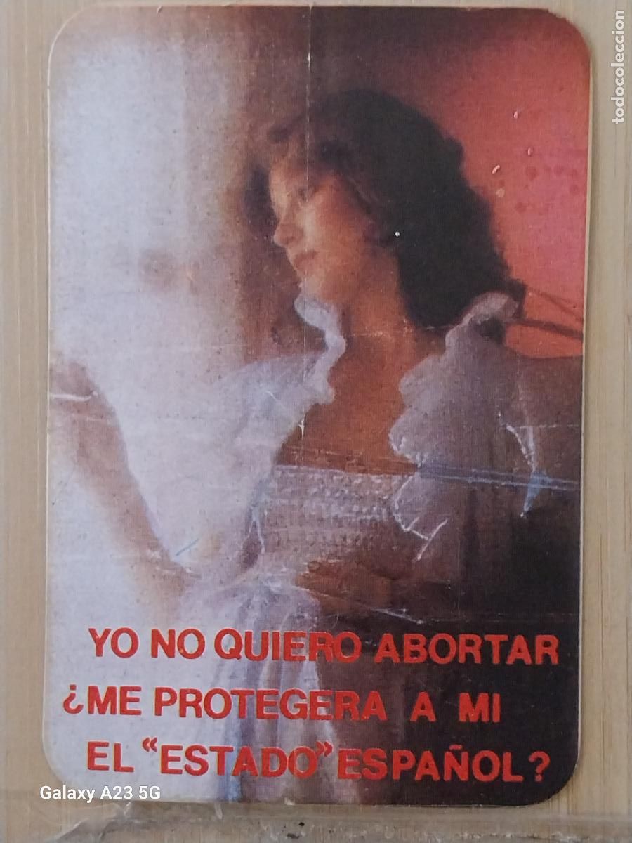 Pegatinas de colecci&oacute;n: YO NO QUIERO ABORTAR .... PEGATINA POLITICO SOCIAL TRANSICI&Oacute;N 11X7.5 CM