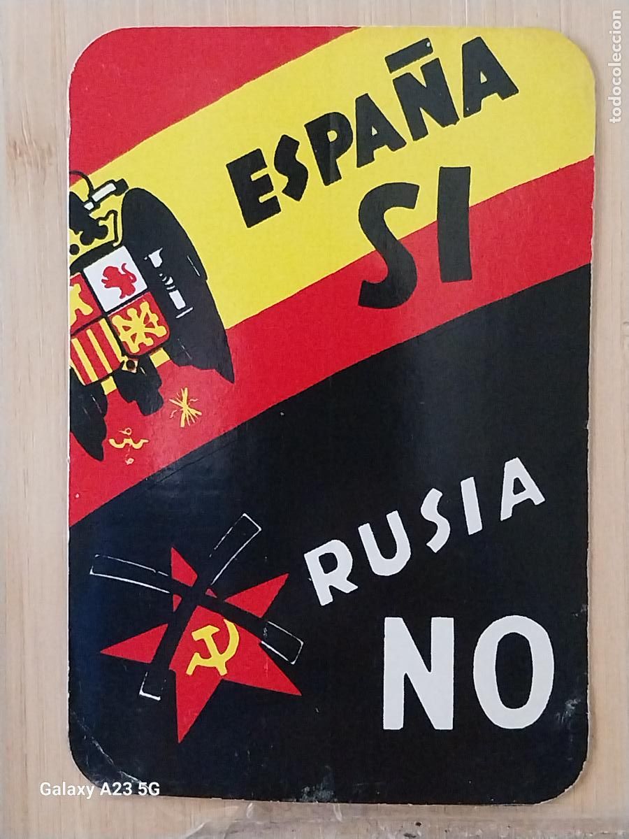 Pegatinas de colecci&oacute;n: ESPA&Ntilde;A SI RUSIA NO AGUILA SAN JUAN PEGATINA POLITICO SOCIAL TRANSICI&Oacute;N 11X7.5 CM