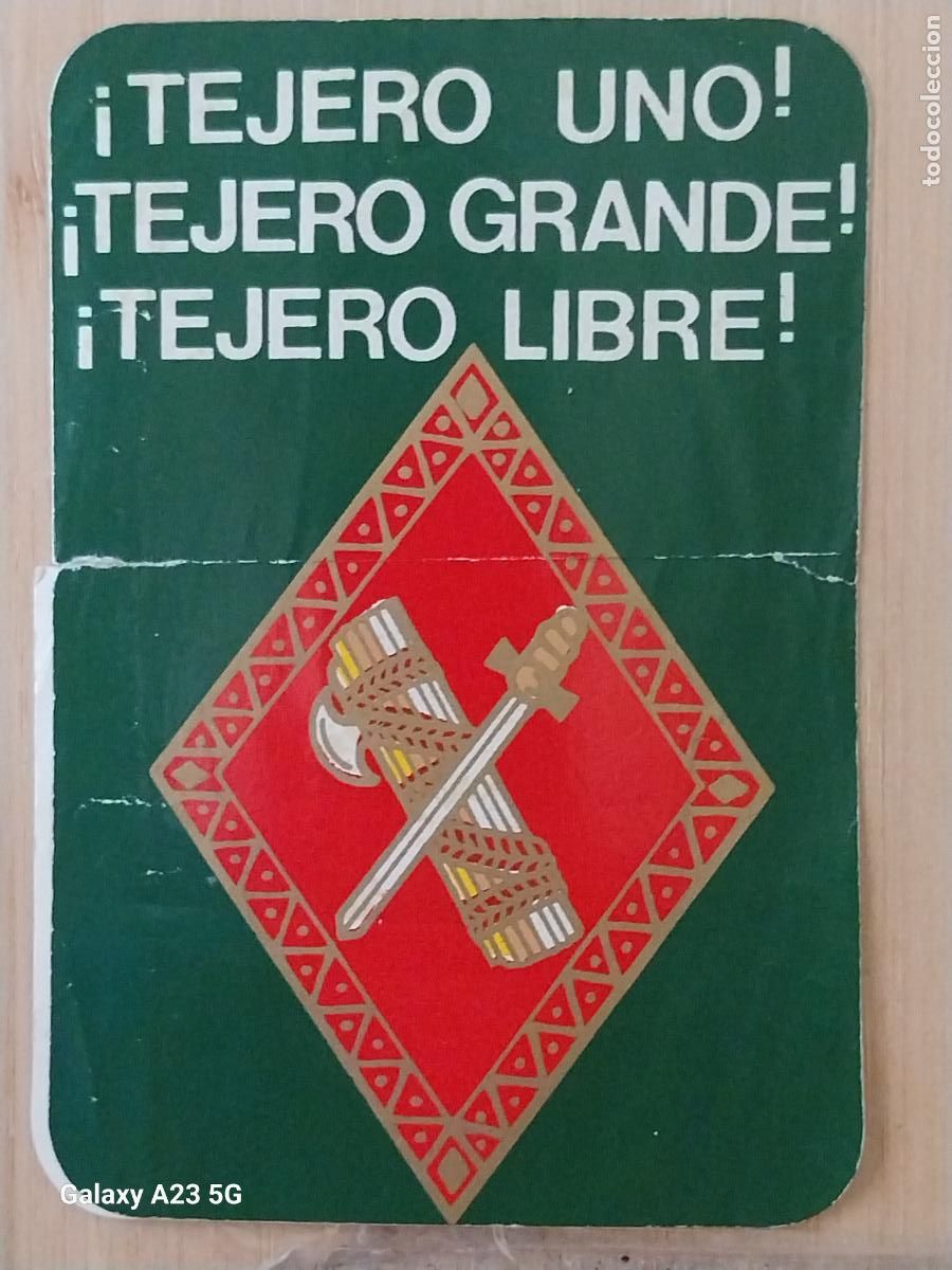 Pegatinas de colecci&oacute;n: TEJERO UNO GRANDE LIBRE PEGATINA POLITICO SOCIAL TRANSICI&Oacute;N 11X7.5 CM