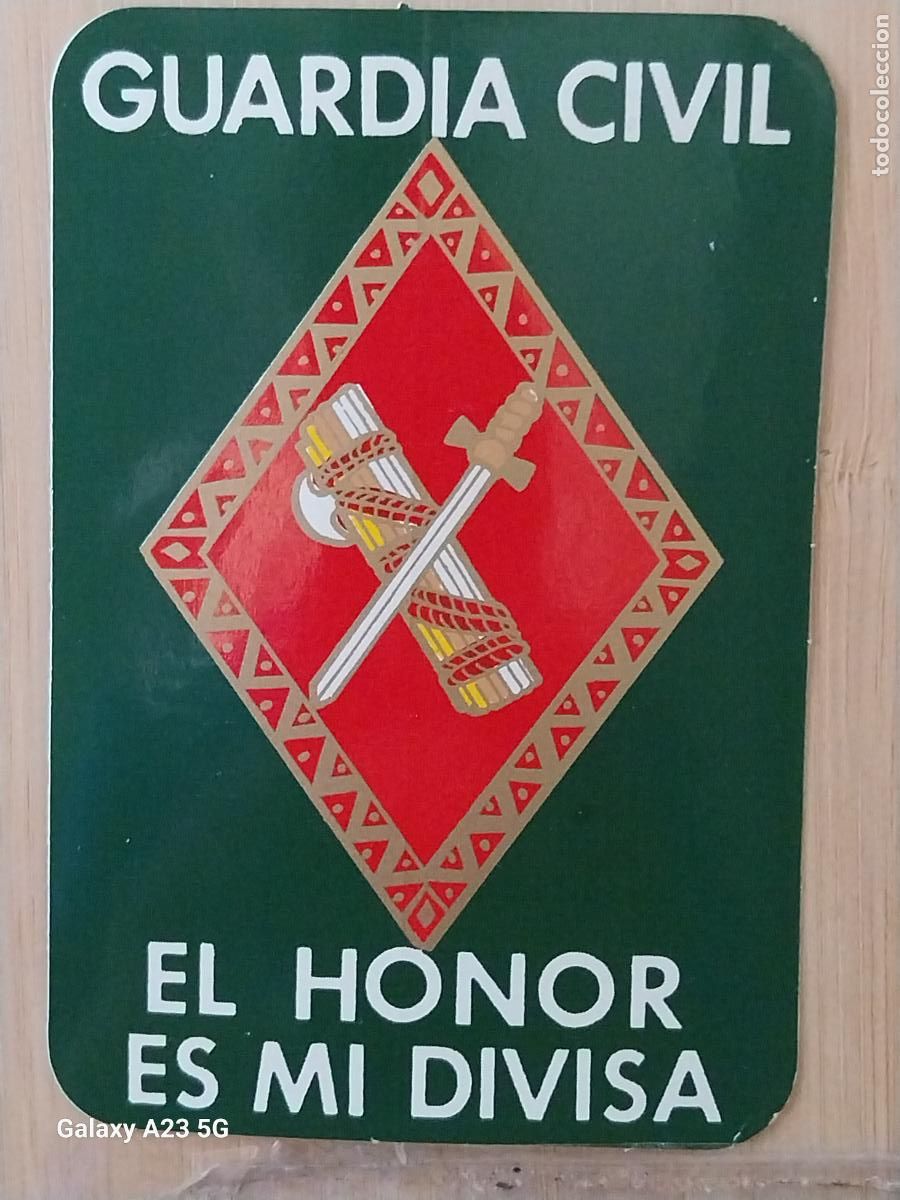 Pegatinas de colecci&oacute;n: GUARDIA CIVIL EL HONOR ES MI DIVISA PEGATINA POLITICO SOCIAL 11X7.5 CM