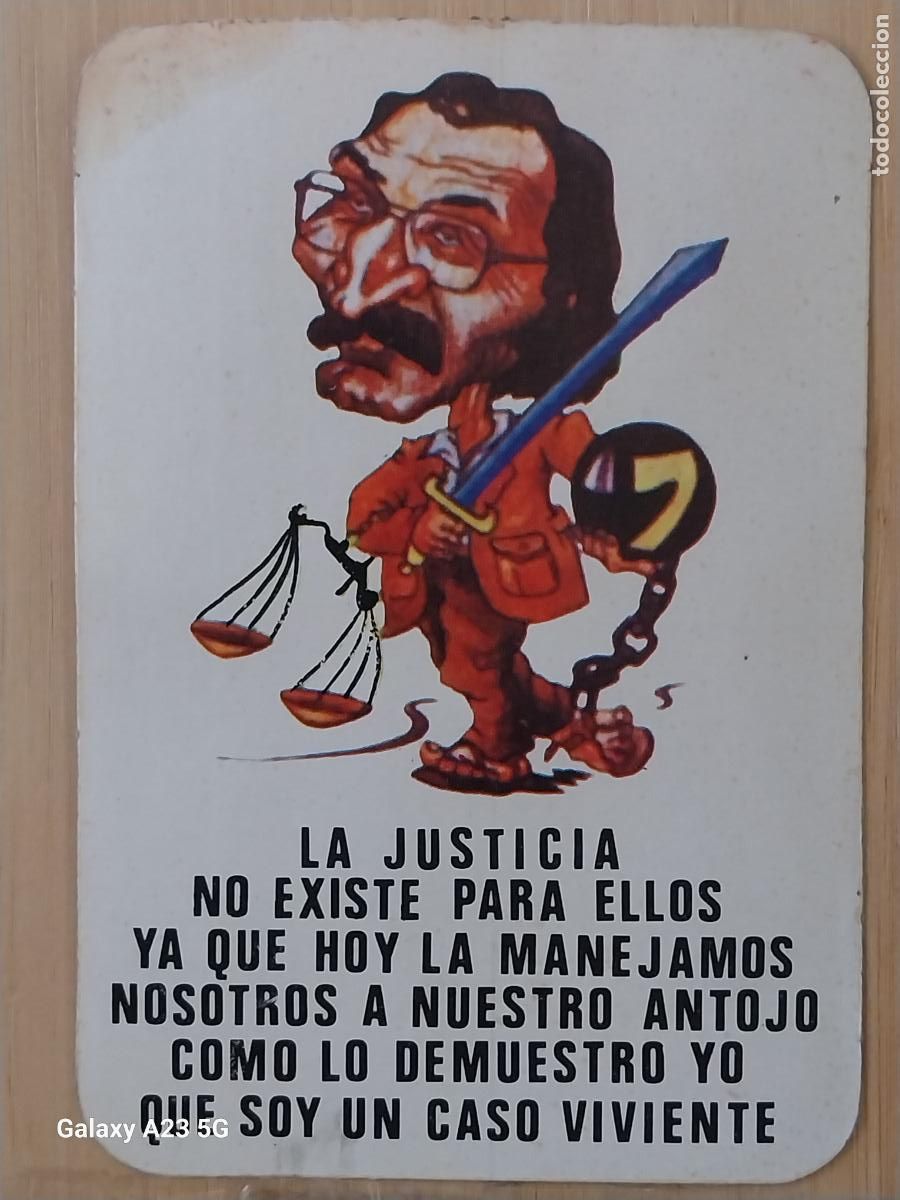 Pegatinas de colecci&oacute;n: JUSTICIA NO ES PARA ELLOS PEGATINA POLITICO SOCIAL 11X7.5 CM TRANSICION