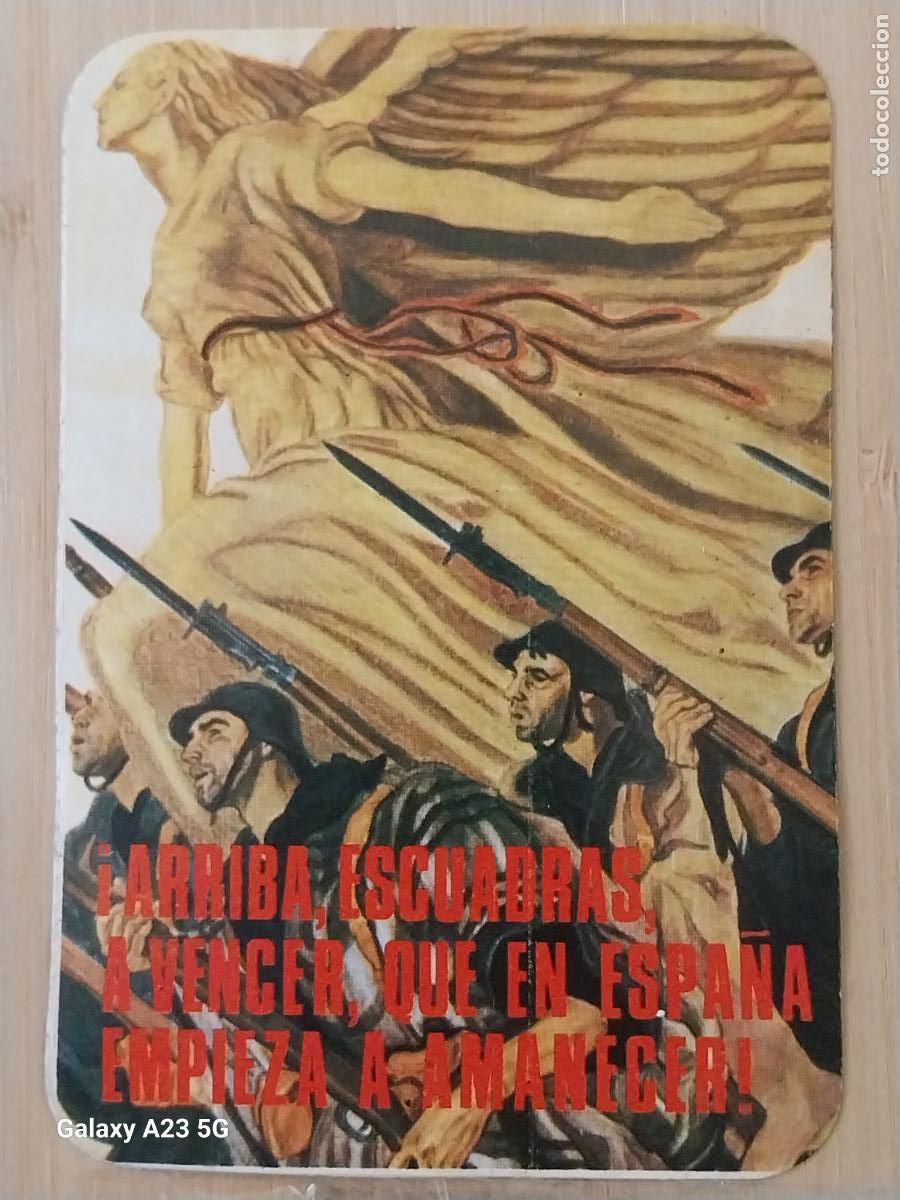 Pegatinas de colecci&oacute;n: ARRIBA A VENCER ... FALANGE PEGATINA POLITICO SOCIAL 11X7.5 CM TRANSICION CARA AL SOL