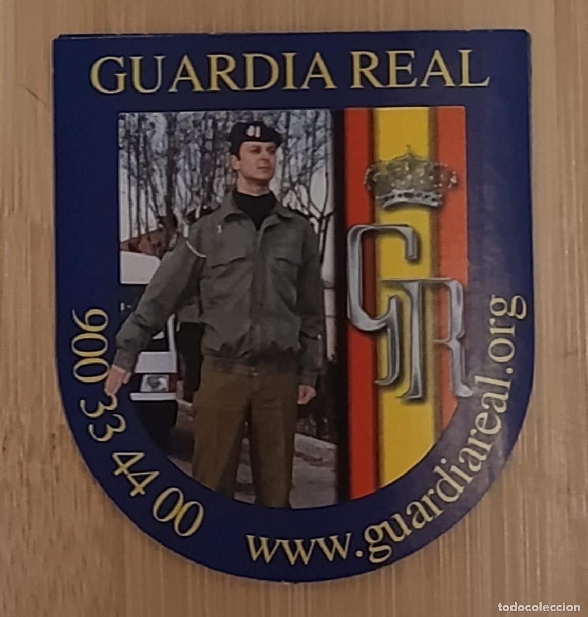 Pegatinas de colecci&oacute;n: Pegatina Vintage Guardia Real Espa&ntilde;ola Reclutamiento Unidades Soldado