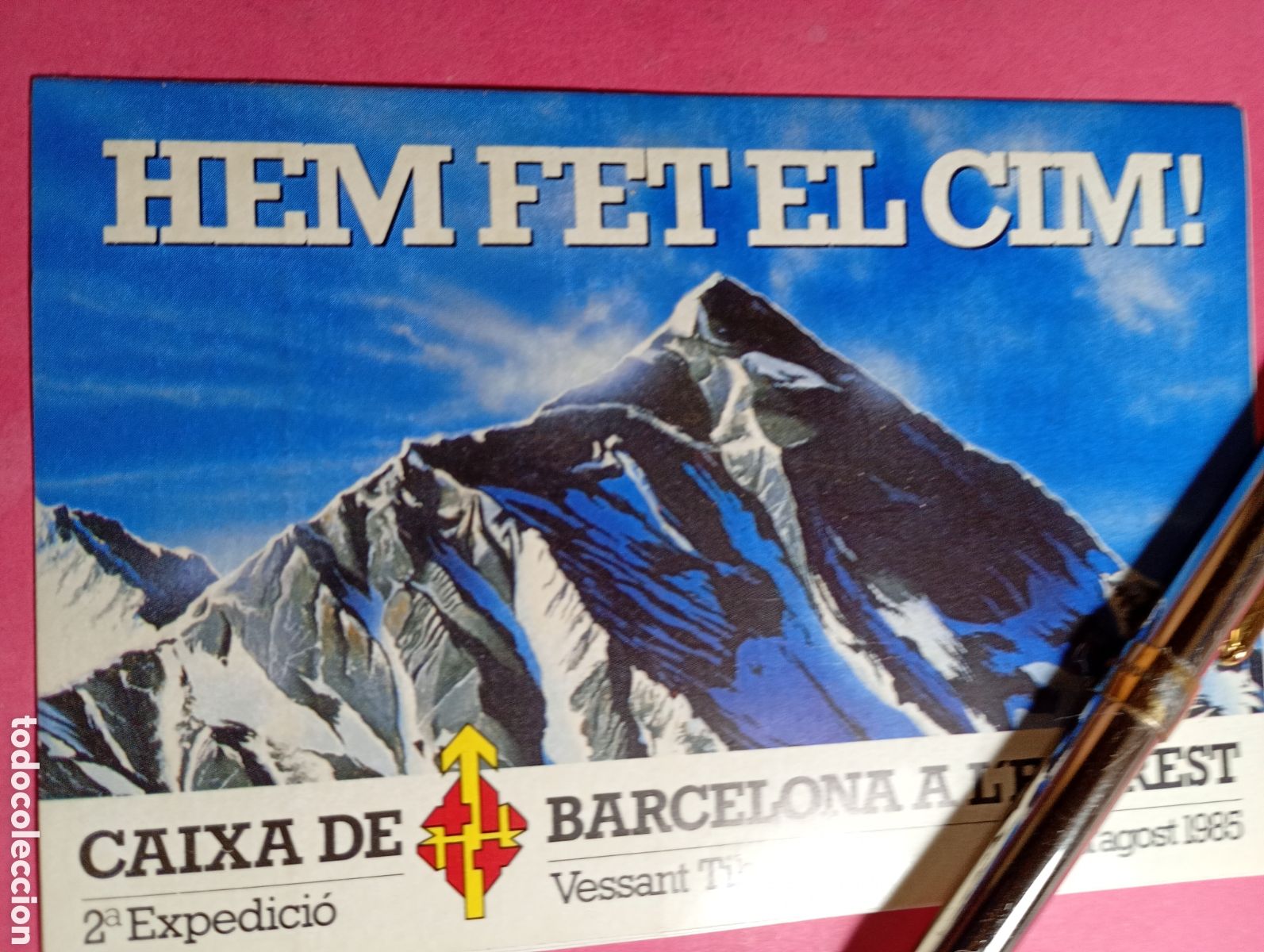Pegatinas de colecci&oacute;n: EVERWST BESSANT TIBET 2&ordf; EXPEDICIO CAIXA BARCELONA ...HEM FET EL CIM! 1185
