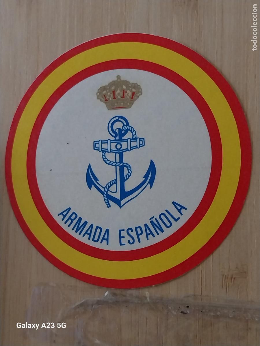 Pegatinas de colecci&oacute;n: ARMADA ESPA&Ntilde;OLA PEGATINA EJERCITO MILITAR 7.8CMS VINTAGE