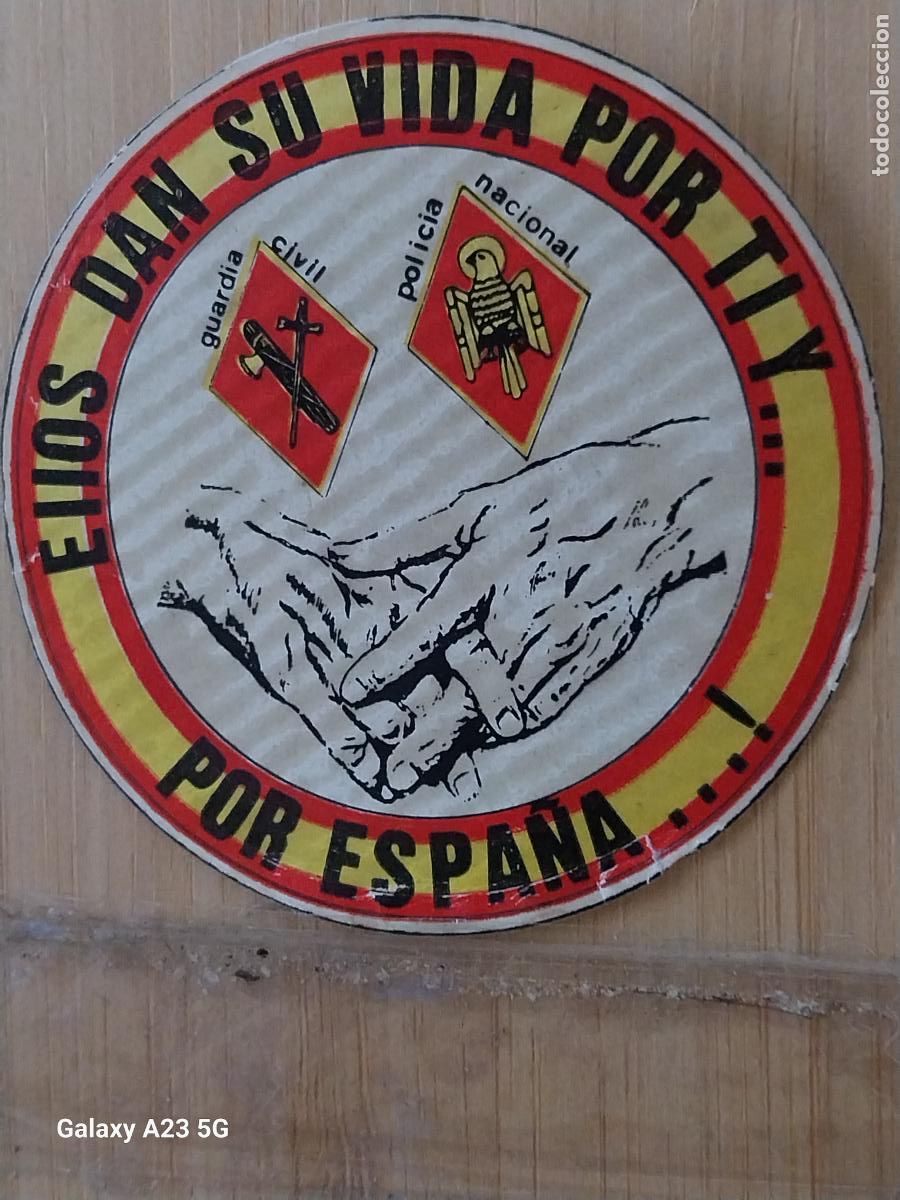 Pegatinas de colecci&oacute;n: GUARDIA CIVIL EJERCITO ELLOS DAN SU VIDA POR TI PEGATINA 6 CMS RECUPERADA VINTAGE