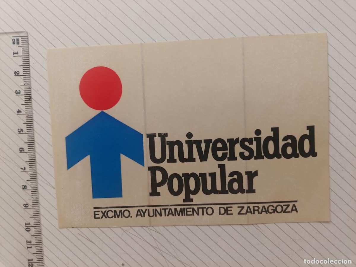 Pegatinas de colecci&oacute;n: Pegatina Universidad Popular de Zaragoza