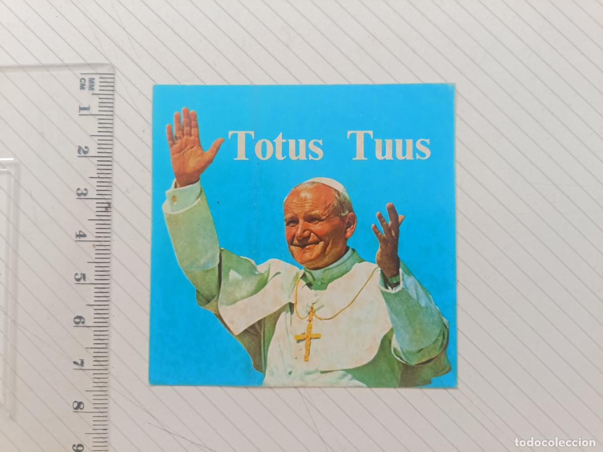 Pegatinas de colecci&oacute;n: Pegatina Viaje a Espa&ntilde;a del Papa Juan Pablo II