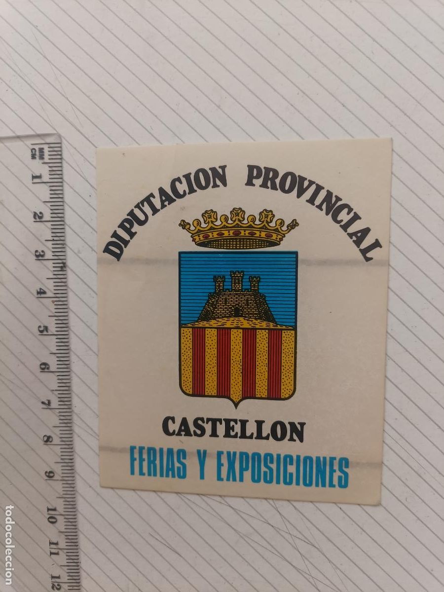 Pegatinas de colecci&oacute;n: Pegatina de &eacute;poca Diputaci&oacute;n de Castell&oacute;n