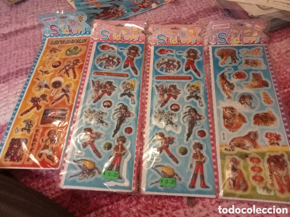 Pegatinas de colecci&oacute;n: 4 unidades de Stickers Happy day/LOVE IT