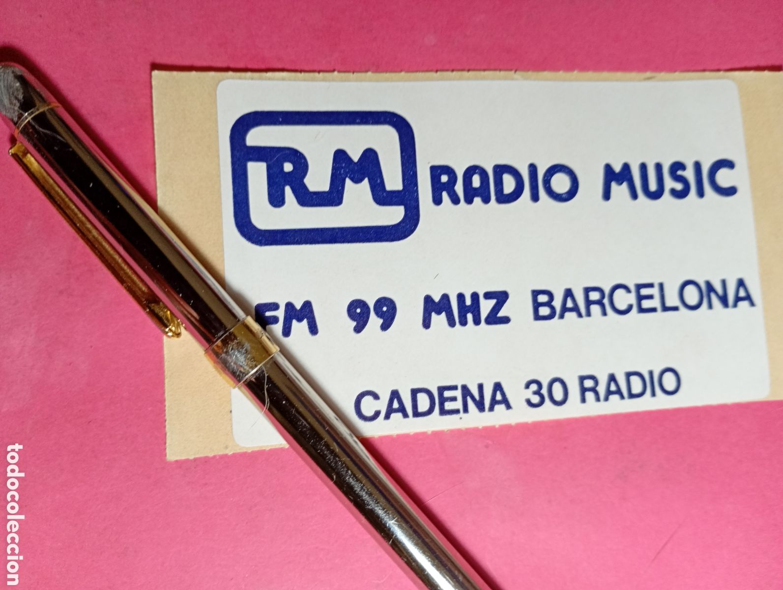 Pegatinas de colecci&oacute;n: RADIO MUSIC ''RM''fm 99 mhz, barcelona cadena 30 radio