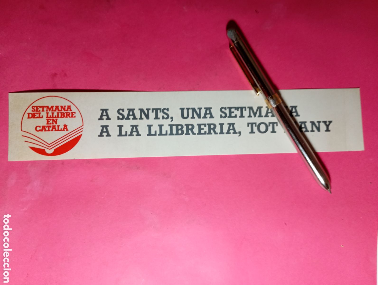 Pegatinas de colecci&oacute;n: A SANTS UNA SETMANA ALA LLIBRERIA TOT L&acute;ANY, SETMANA DEL LLIBRE EN CATAL&Agrave;
