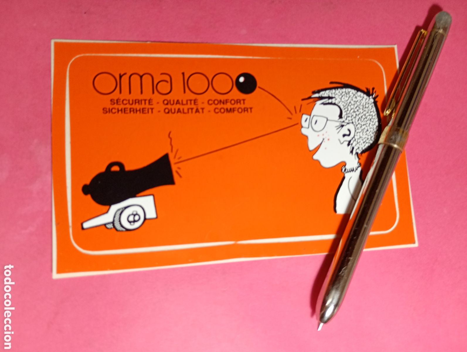 Pegatinas de colecci&oacute;n: ORMA100 QUALITE SECURITE CONFORT RARA PEGATINA FRANCIA