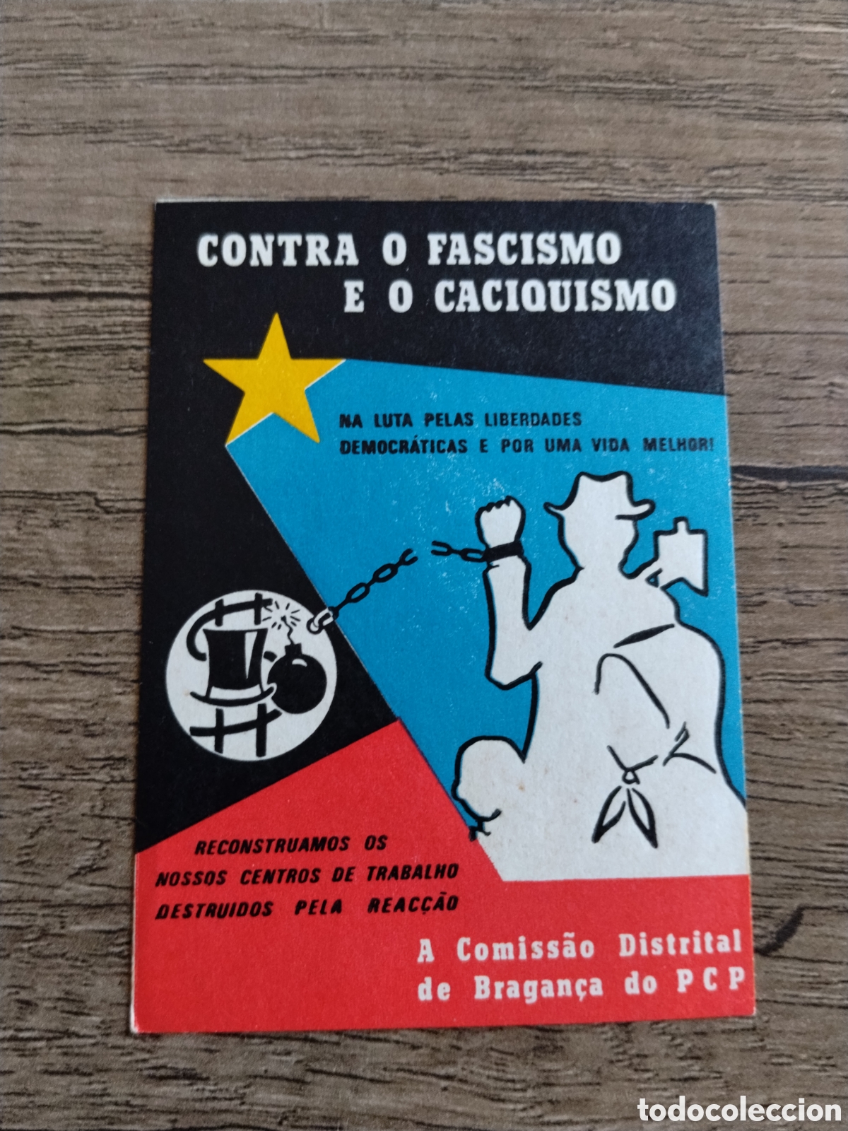 Pegatinas de colecci&oacute;n: Pegatina pol&iacute;tica Portugal a&ntilde;os 70.partido comunista Portugal.PCP.socialista.politico.lisboa.revoluc