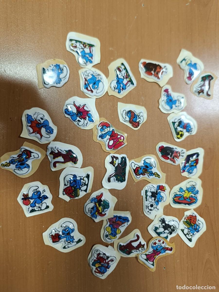Pegatinas de colecci&oacute;n: LOTE DE PEGATINAS QUE VENIAN EN PATATAS MATUTANO DE LOS PITUFOS, A&Ntilde;OS 80