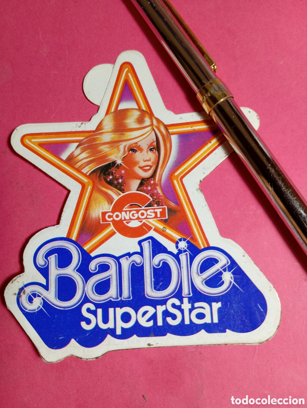 Sammlung von Aufklebern: BARBIE SUPERSTAR PRGATINA ESTRELLA CON PERFIL COMPLEJO BIEN TROQUELADO . RARA