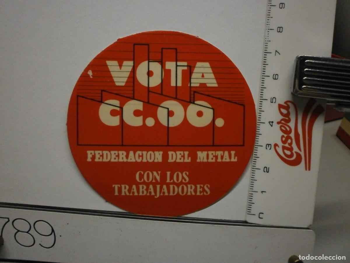 Pegatinas de colecci&oacute;n: pegatina politica antigua