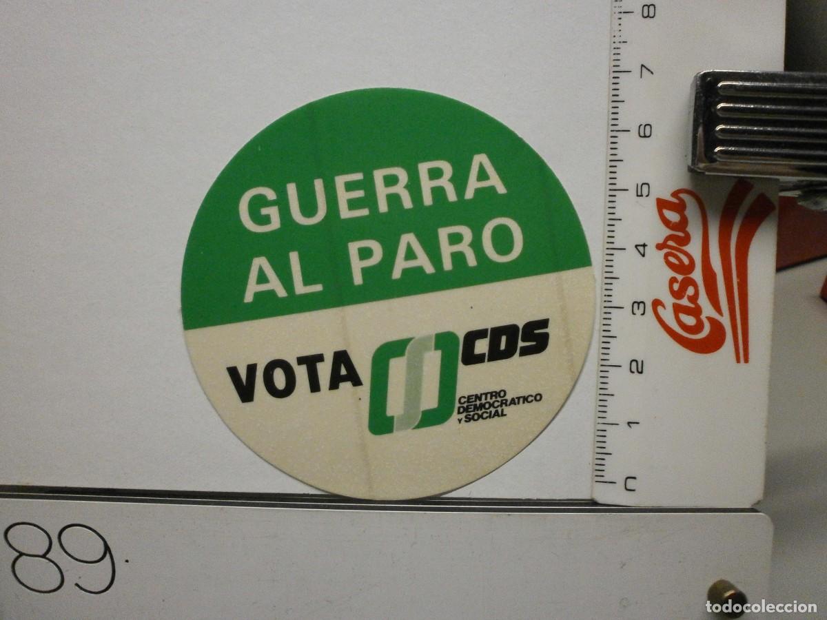 Pegatinas de colecci&oacute;n: pegatina politica antigua