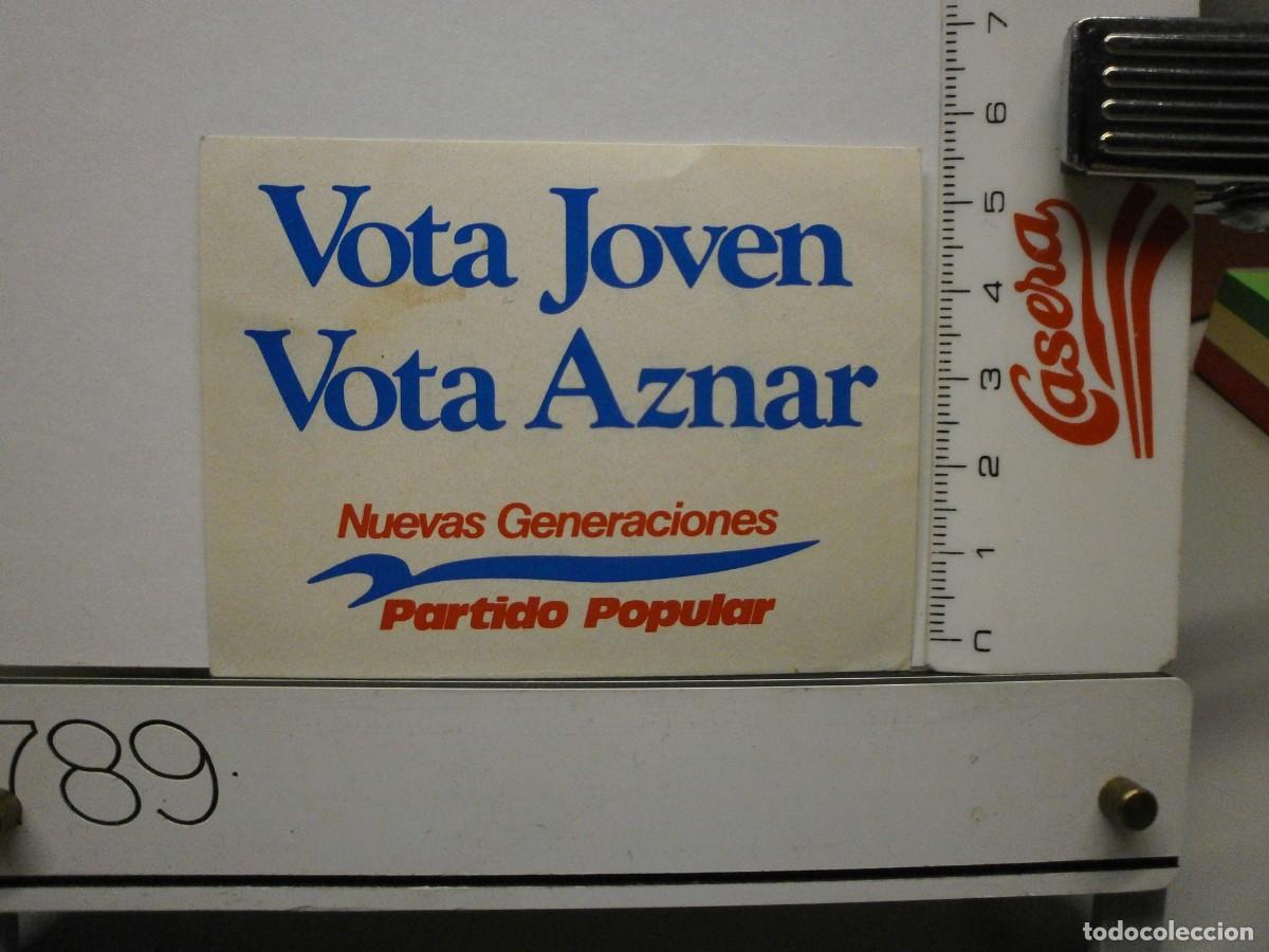Pegatinas de colecci&oacute;n: pegatina politica antigua
