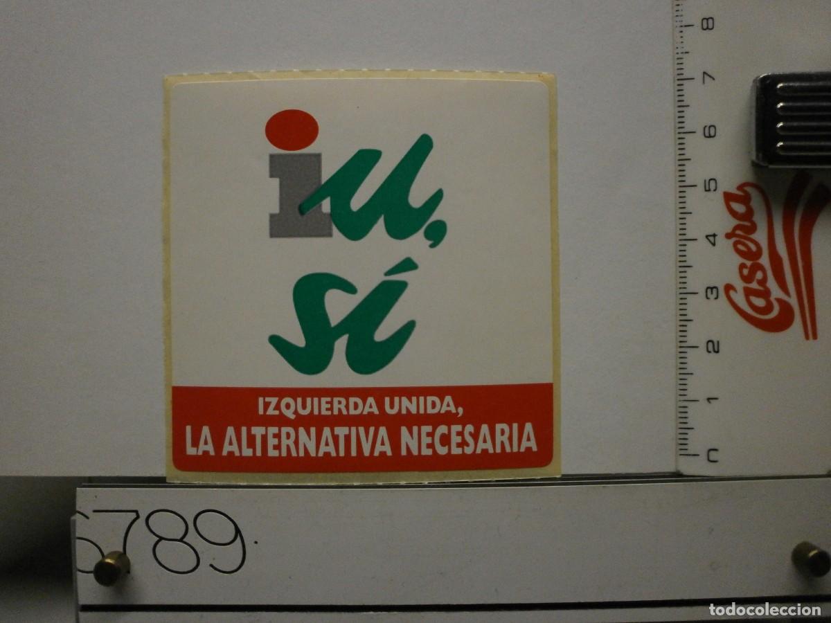 Pegatinas de colecci&oacute;n: pegatina politica antigua