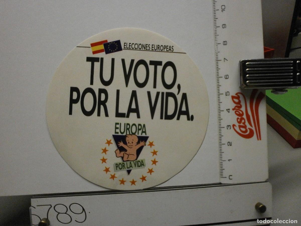 Pegatinas de colecci&oacute;n: pegatina politica antigua