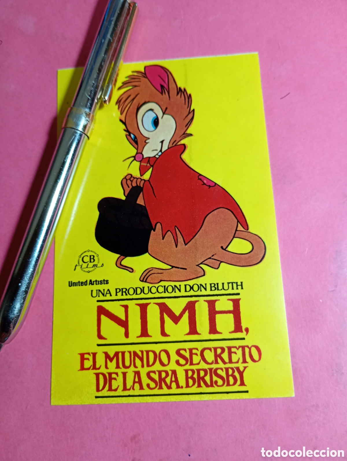 Pegatinas de colecci&oacute;n: NIMH DELICADA PEGATINA ''EL MUNDO SECRETO DE LA SRA. BRISBY''
