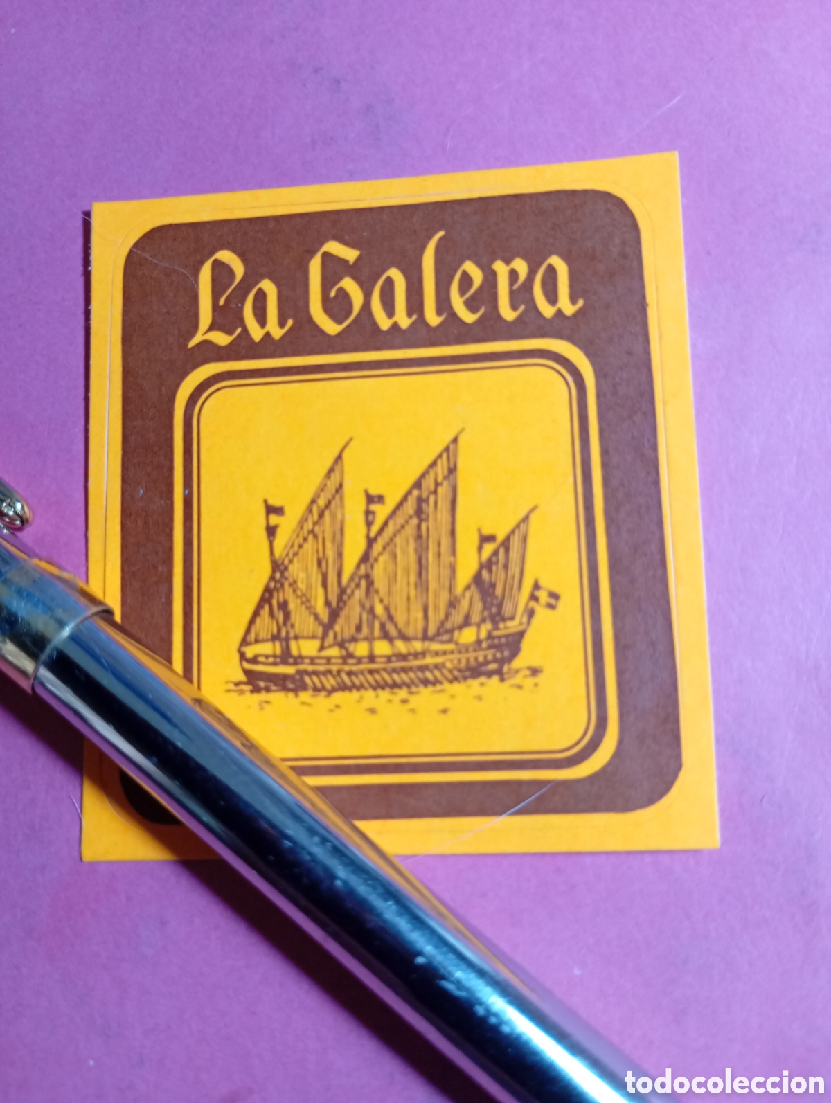 Pegatinas de colecci&oacute;n: ''LA GALERA'' PEGATINA PRESTIGIOSA EDITORIAL GRUP ENCICLOPEDIA
