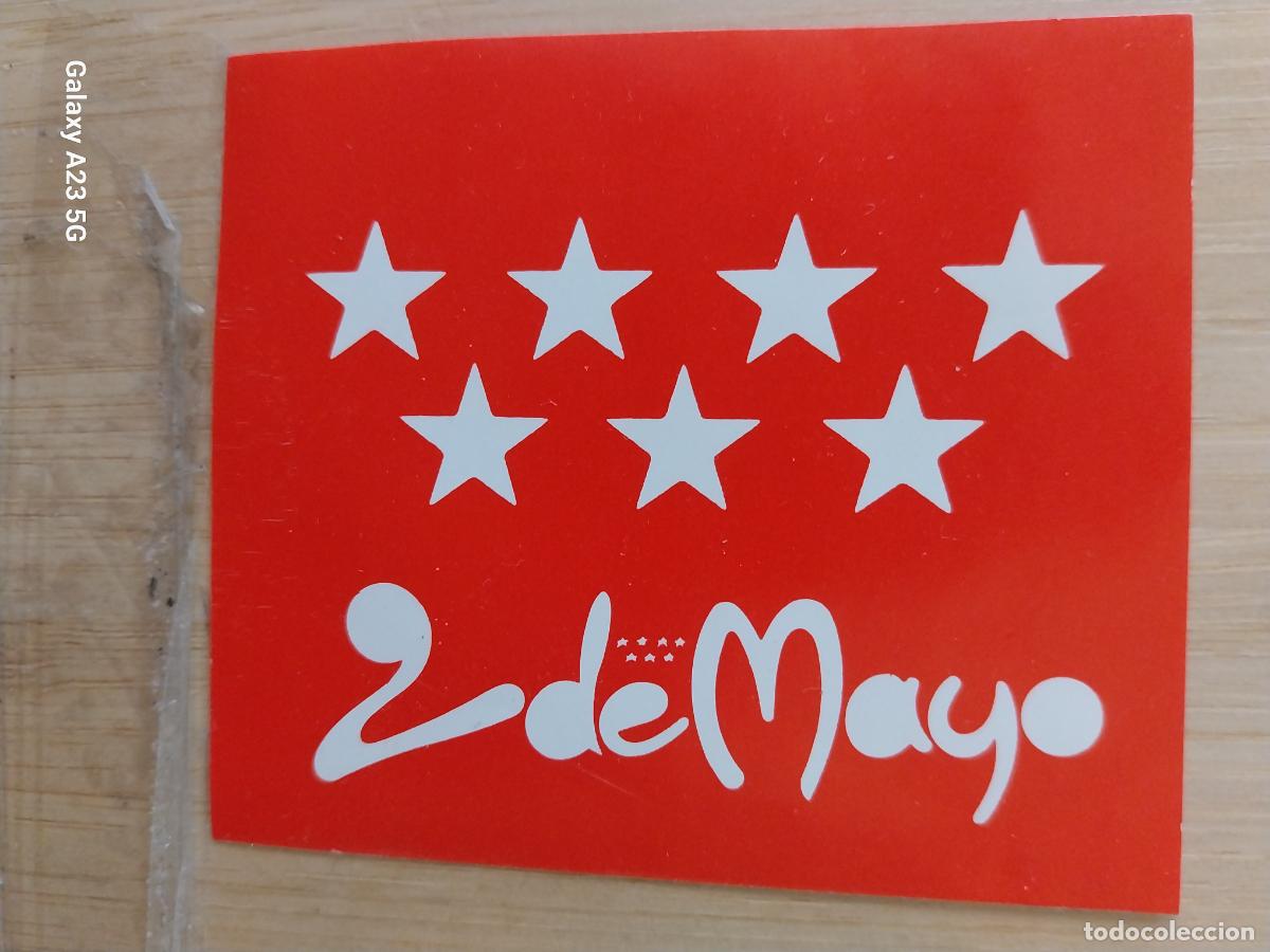 Pegatinas de colecci&oacute;n: HAPPY 2 DE MAYO PEGATINA VINTAGE 7.5X6.5 CMS
