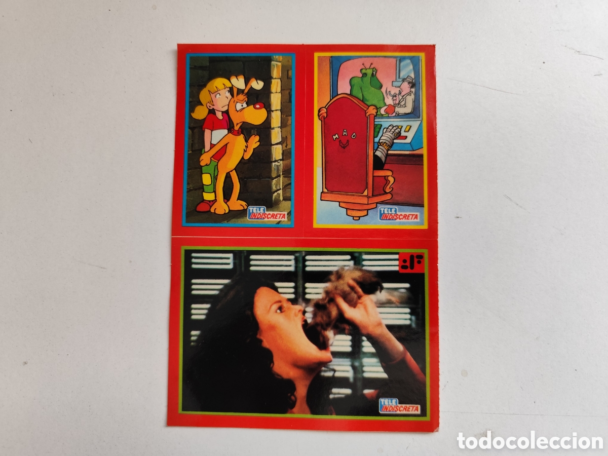 Pegatinas de colecci&oacute;n: Tele Indiscreta. Cromos V, Inspector Gadget. Pegatinas