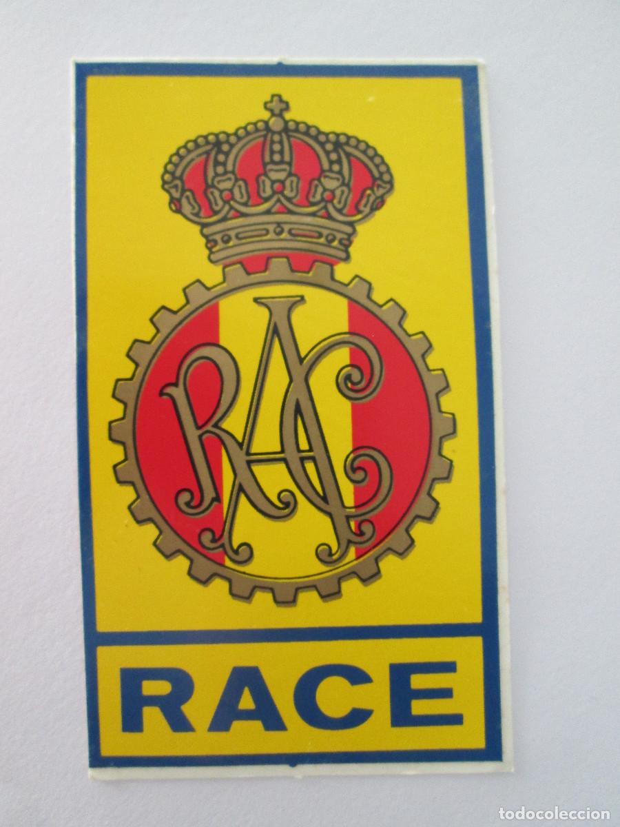 Pegatinas de colecci&oacute;n: PEGATINA RACE - REAL AUTOMOVIL CLUB ESPA&Ntilde;A