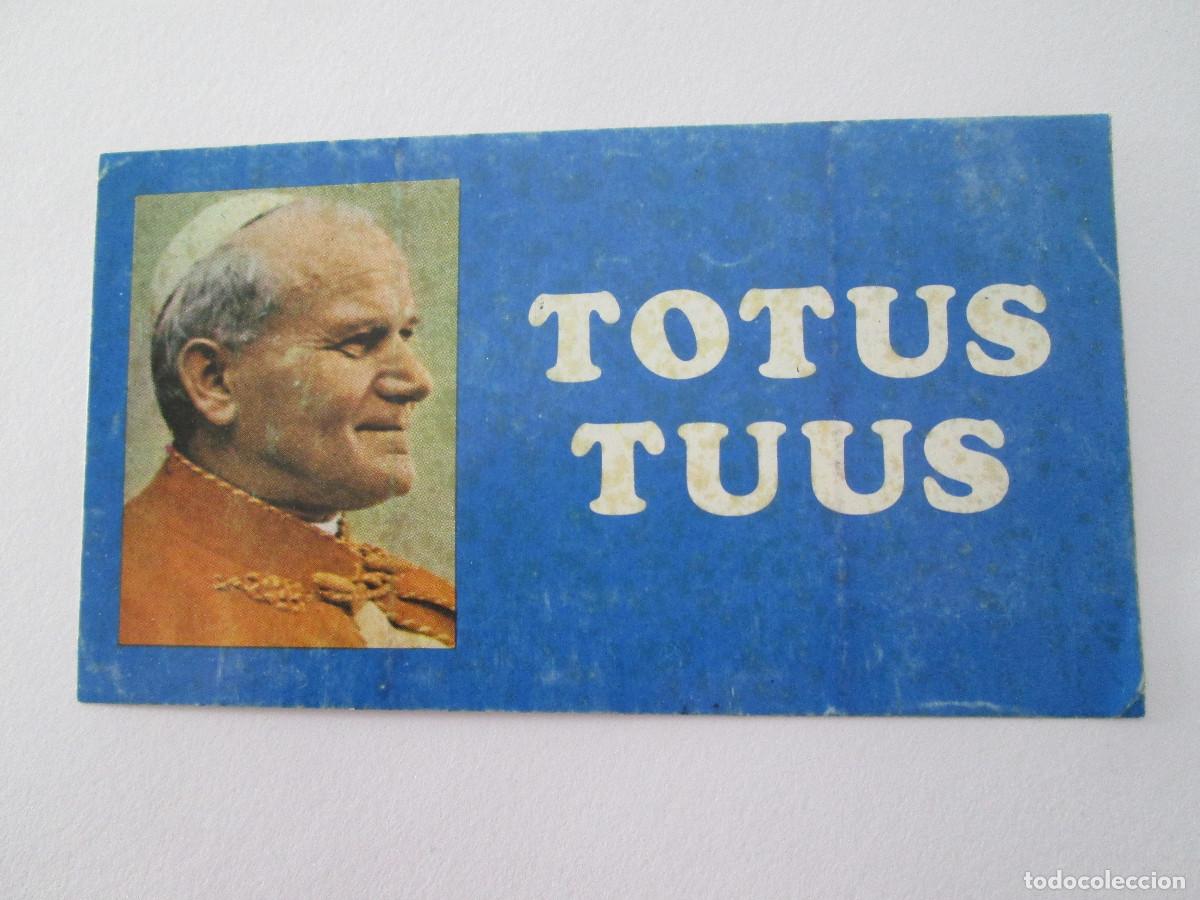 Pegatinas de colecci&oacute;n: PEGATINA TOTUS TUUS - BENEDICTO XVI - 12X6,5