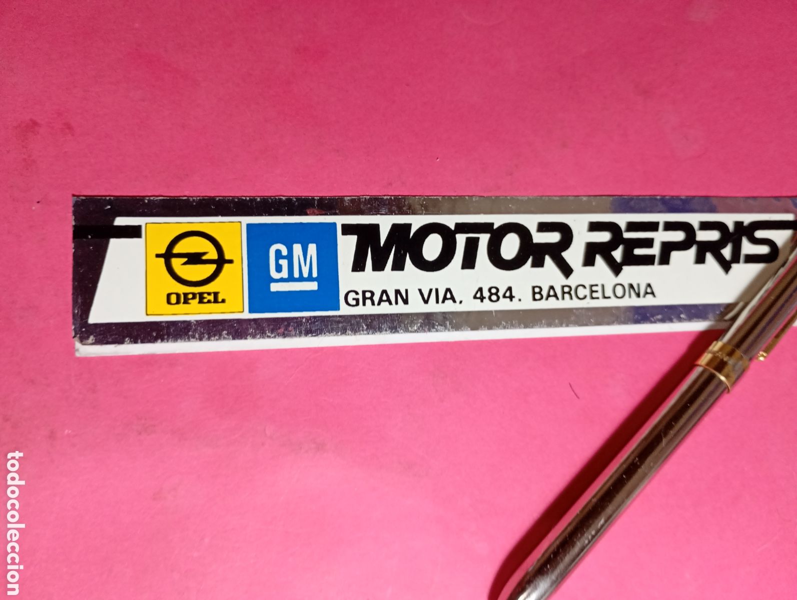 Pegatinas de colecci&oacute;n: OPEL - MOTOREPRIS BARCELONA .PEGATINA
