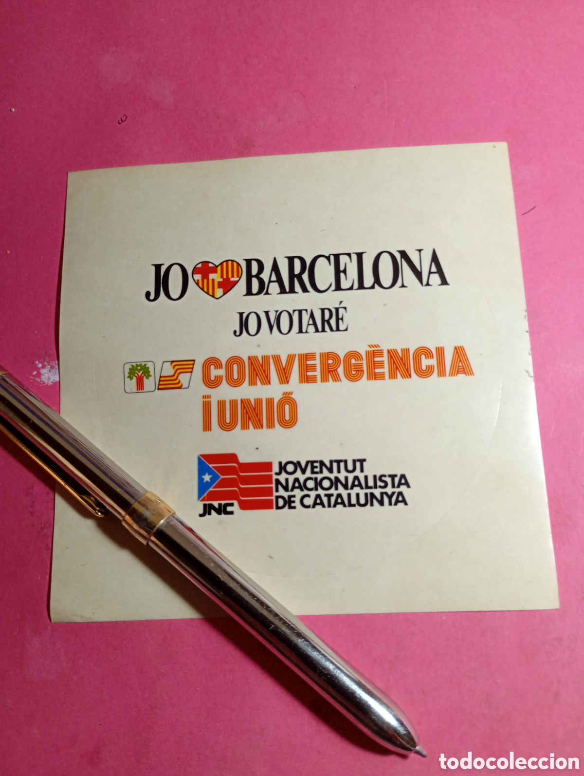 Pegatinas de colecci&oacute;n: JO COR BARCELONA VOTARE CONVERGENCIA I UNIO ESTELADA JOVENTUT NACIONALISTA DE CATALUNYA