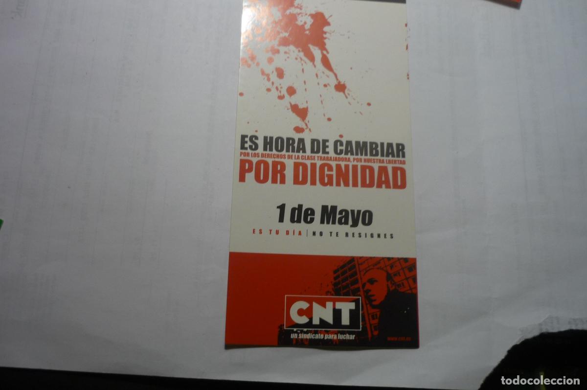 Pegatinas de colecci&oacute;n: pegatina sindical cnt 1 de mayo