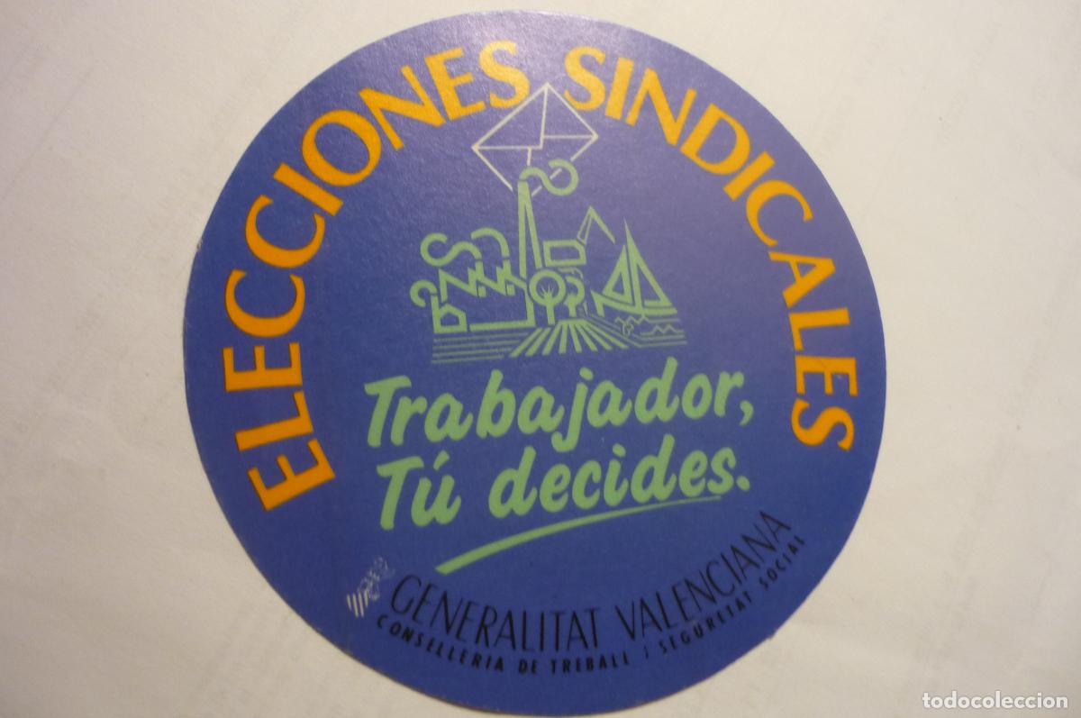 Pegatinas de colecci&oacute;n: pegatina elcciones sindicales ,.valencia