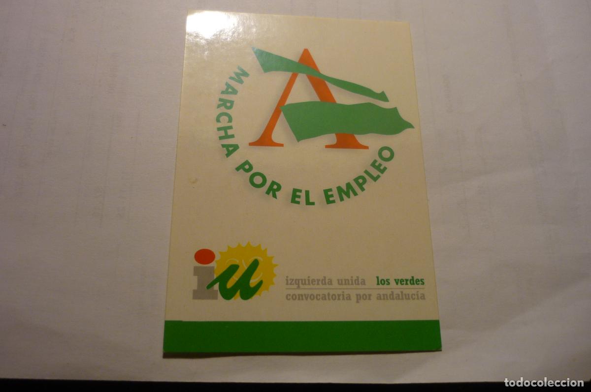 Pegatinas de colecci&oacute;n: pegatina politica iu verdes