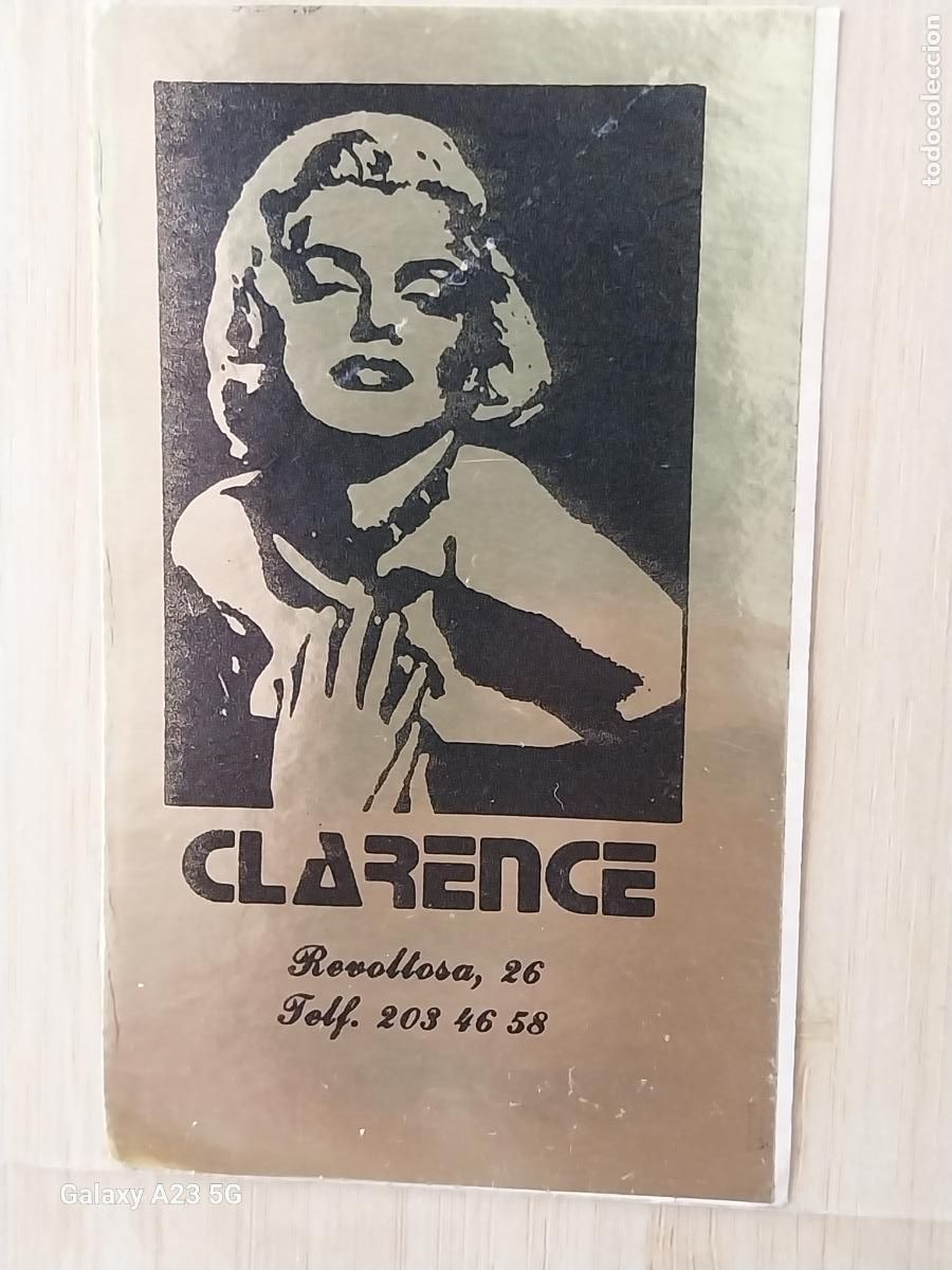 Pegatinas de colecci&oacute;n: CLARENCE DISCO BAR CALLE REVOLTOSA PEGATINA 10X6 CMS ORIGINAL SIN PEGAR NUNCA MARYLIN