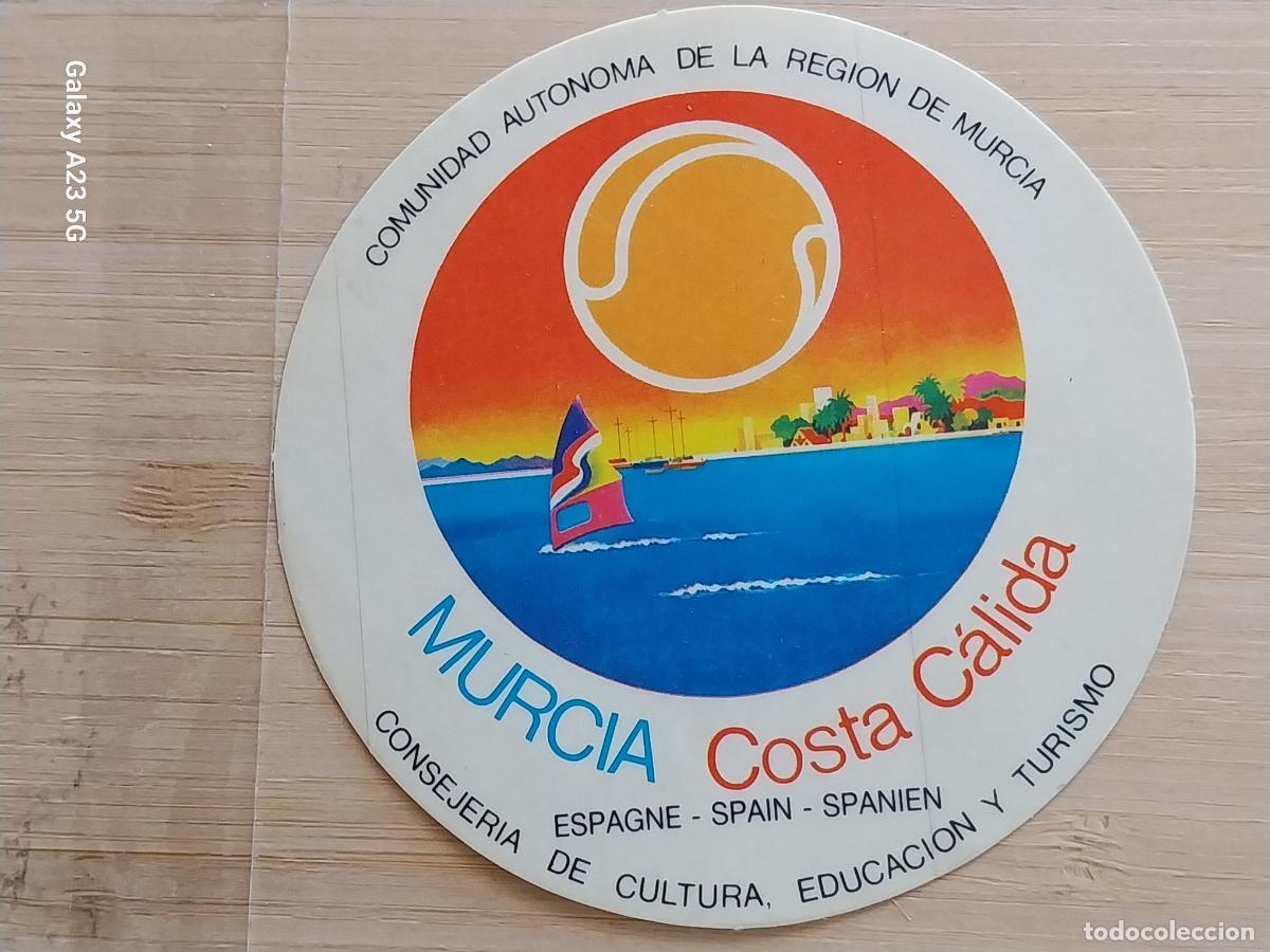 Pegatinas de colecci&oacute;n: MURCIA COSTA CALIDA PEGATINA 8.5 CMS ORIGINAL SIN PEGAR NUNCA