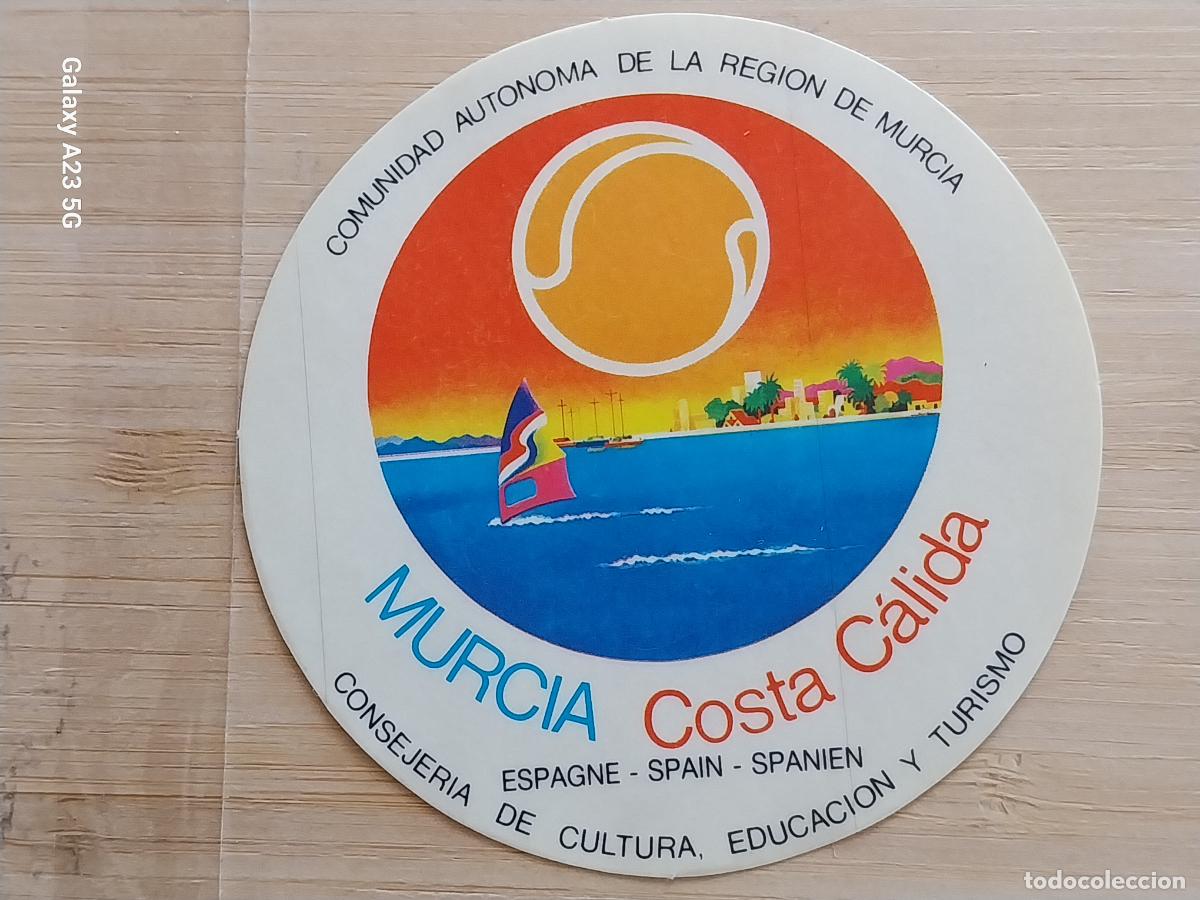 Pegatinas de colecci&oacute;n: MURCIA COSTA CALIDA PEGATINA 8.5 CMS ORIGINAL SIN PEGAR NUNCA *