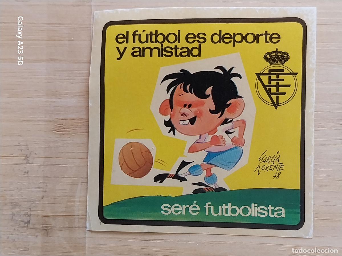 Pegatinas de colecci&oacute;n: FEDERACION ESPA&Ntilde;OLA FUTBOL SERE FUTBOLISTA PEGATINA 8.3 CMS ORIGINAL SIN ADHERENCIA GARCIA LORENTE