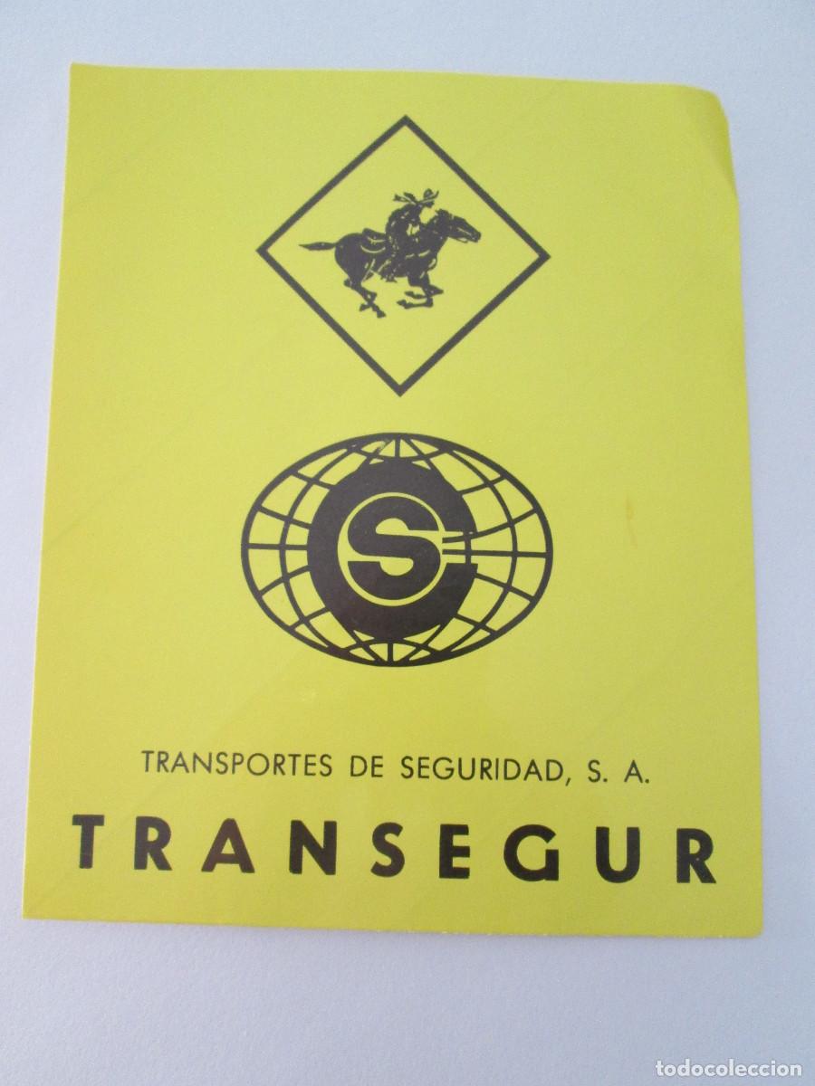 Pegatinas de colecci&oacute;n: PEGATINA TRANSEGUR - TRANSPORTES DE SEGURIDAD S.A. - 17X14