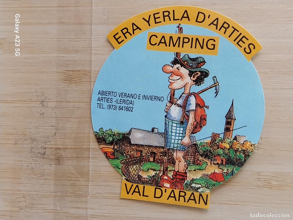 Pegatinas de colecci&oacute;n: CAMPING ERA YERLA D&acute;ARTILES VAL D&acute;ARAN PEGATINA 8.9 CMS ORIGINAL