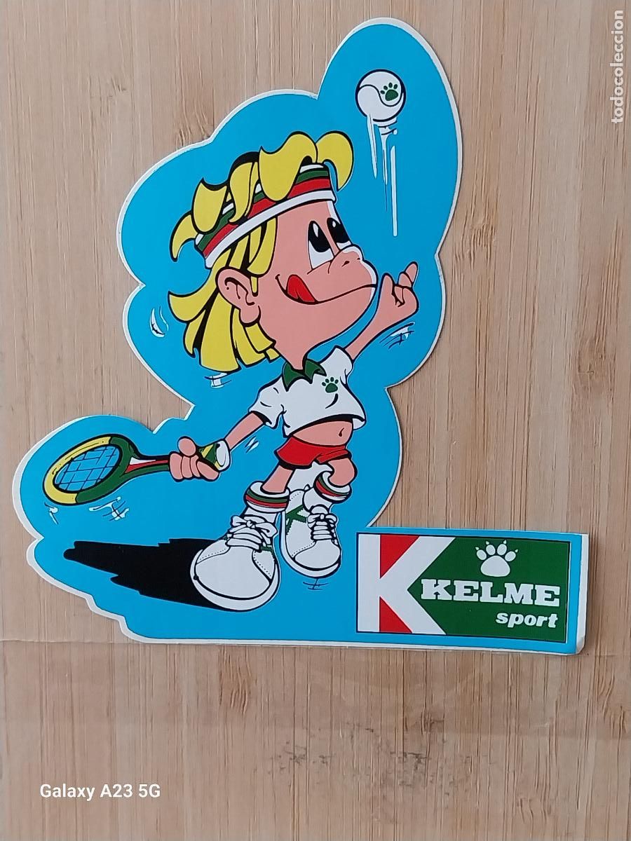 Pegatinas de colecci&oacute;n: KELME TENIS PEGATINA 11.8X11 CMS ORIGINAL SIN PEGAR NUNCA CALZADO DEPORTIVO ZAPATILLAS