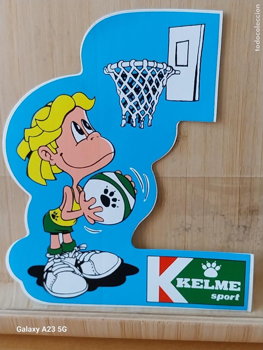 Pegatinas de colecci&oacute;n: KELME BASKET BALONCESTO PEGATINA 11.8X11 CMS ORIGINAL SIN PEGAR NUNCA CALZADO DEPORTIVO ZAPATILLAS