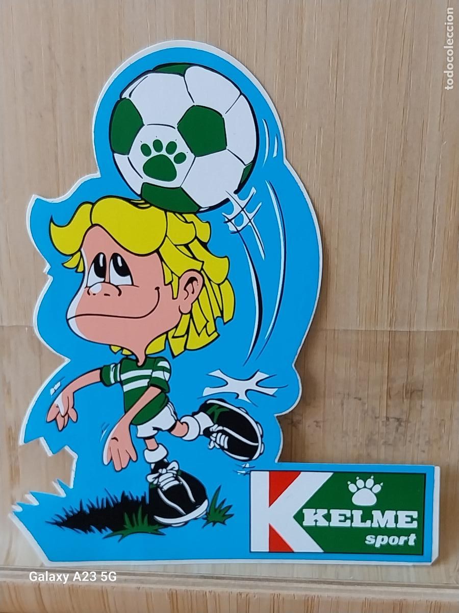 Pegatinas de colecci&oacute;n: KELME FOOTBALL FUTBOL PEGATINA 11.8X11 CMS ORIGINAL SIN PEGAR NUNCA CALZADO DEPORTIVO ZAPATILLAS